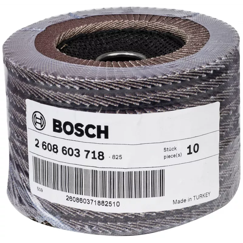 Bosch X431 Standard slīpēšanas ziedlapa metālam, taisna, 125 mm, graudainība 80, stikla šķiedras pamatne 2608603718