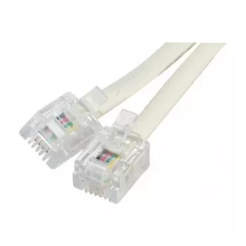 EXERTIS CONNECT telefona kabelis, 15 m, ziloņkaula krāsā (EXC925600)