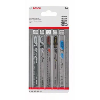 Bosch Accessories 2608667856 Allrounder zāģa asmeņu komplekts, 5 gab.
