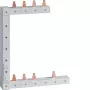 HAGER KCF863L vertikālā fāžu kopne pa kreisi, 2 rindām, 3P+N, 63A