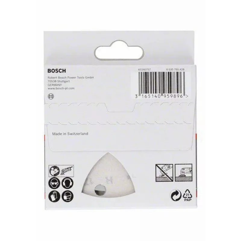 Bosch 2608621688 Delta slīppapīrs, graudainība 180, 93 mm, 5 gab.