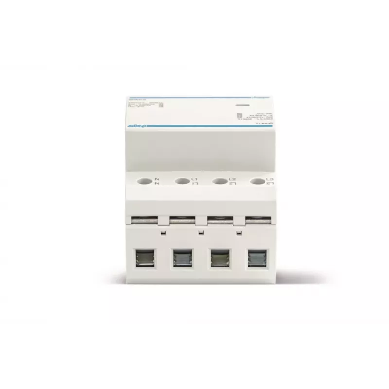 HAGER SPA412 kombinētais pārsprieguma aizsargs Type 1+2+3, 12.5kA, TNS/TT, 4-poliem, 230/400V