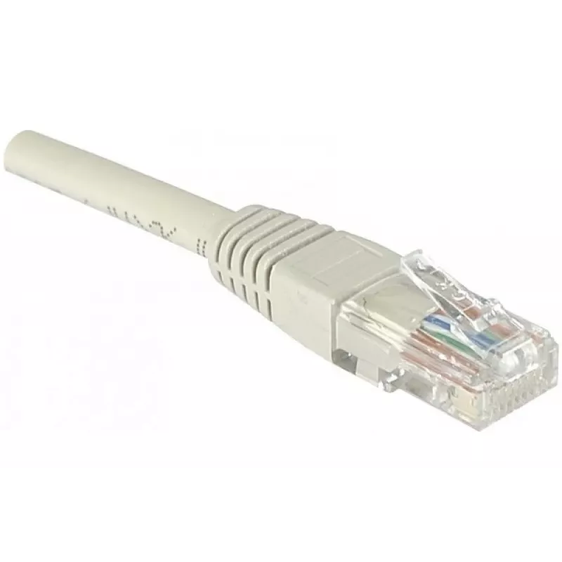 EXERTIS CONNECT Cat6 U/UTP tīkla kabelis, RJ45, pelēks, 1,5 m, ar aizsargātiem fiksatoriem, varš EXC240960