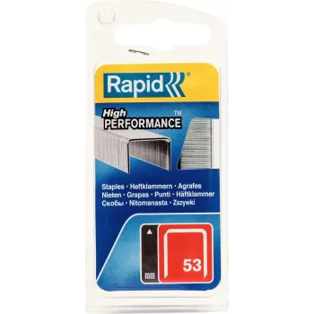 RAPID TOOLS Type 53 smalkās stieples skavas 6 mm, cinkots tērauds, 1250 gab. 40109502