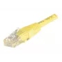 EXERTIS CONNECT Cat6 U/UTP vara komutācijas kabelis, 0,5 m, dzeltens, Snagless RJ45 EXC245700