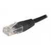 EXERTIS CONNECT Cat6 U/UTP komutācijas kabelis, 1m, melns, RJ45, aizsargs fiksatoram 246772