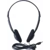 Exertis Connect On-Ear austiņas ar mikrofonu, 3,5 mm Jack, melnas (059204)