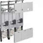 HAGER pilns skaitītāja panelis 3-punktu universālais Hessen 1050mm 3-lauku ZL34C4N