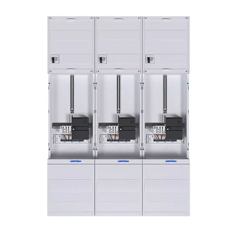 HAGER pilns skaitītāja panelis 3-punktu universālais Hessen 1050mm 3-lauku ZL34C4N