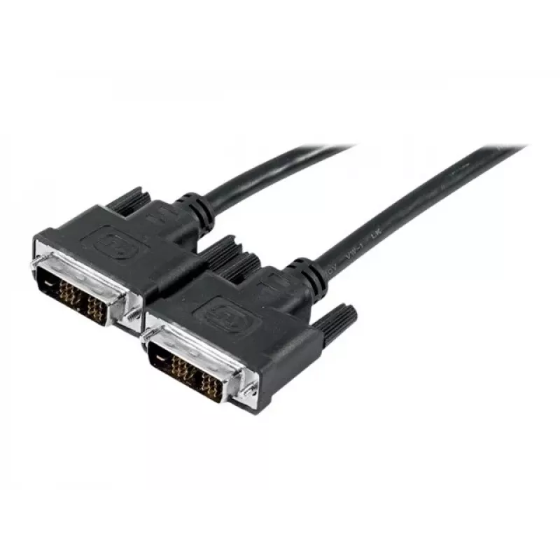 EXERTIS CONNECT DVI-D Single Link monitora kabelis, vīrišķais uz vīrišķo, 18+1 pin, 1,0 m, melns 127471
