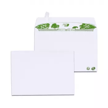 GPV ERAPure C5 aploksnes 162 x 229 mm, 80 g/m², 100% pārstrādāts, baltas, bez hlora, pašlīmējošas, 500 gab.