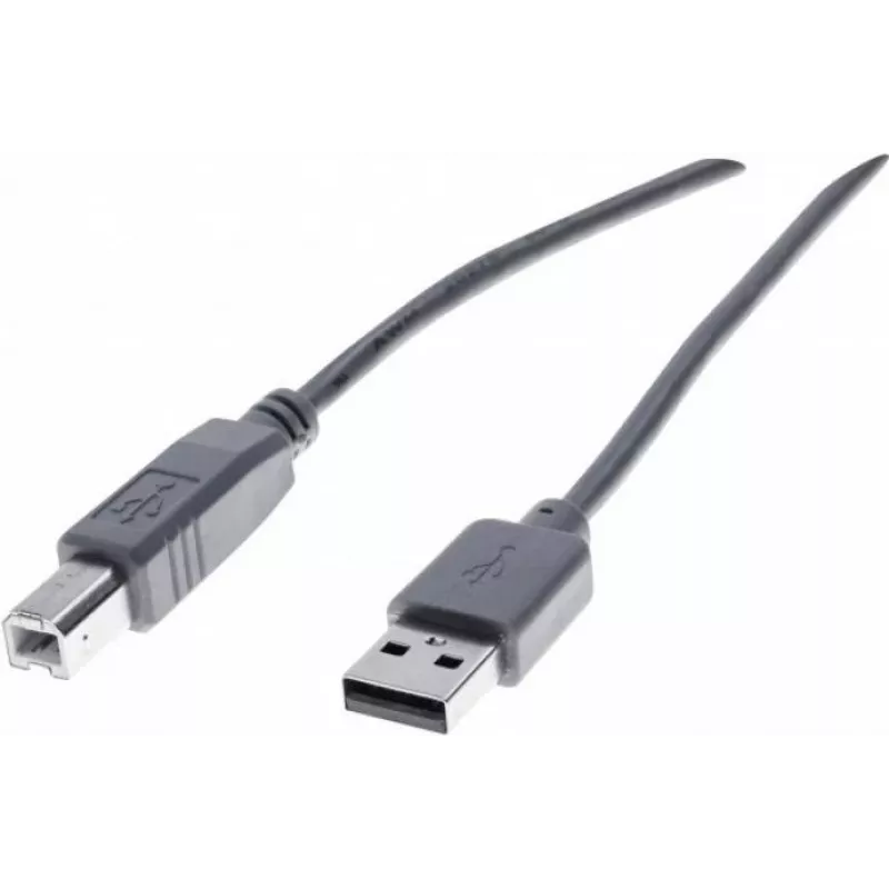 Exertis Connect 532408 USB 2.0 kabelis, USB-A uz USB-B, 1,8 m, pelēks