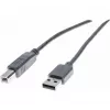 Exertis Connect 532408 USB 2.0 kabelis, USB-A uz USB-B, 1,8 m, pelēks