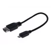 EXERTIS CONNECT Micro USB OTG adaptera kabelis, USB-A (mātes) uz Micro-B (tēviņš), 0,15 m, melns 532416