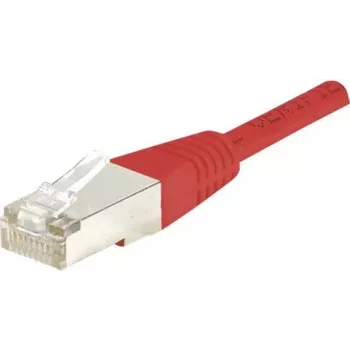 EXERTIS CONNECT Cat.5e F/UTP komutācijas kabelis, sarkans, 0,7 m, ar slaidu aizsarguzmavu, Gigabit Ethernet 231320
