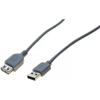 EXERTIS CONNECT USB 2.0 pagarinājuma kabelis, USB-A vīrišķais uz USB-A sievišķo, 2,0 m, melns 532508