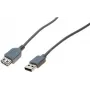 EXERTIS CONNECT USB 2.0 pagarinājuma kabelis, USB-A vīrišķais uz USB-A sievišķo, 2,0 m, melns 532508