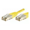 EXERTIS CONNECT Cat.6 F/UTP tīkla kabelis, 1 m, dzeltens, ar slaidu aizsarguzmavu 842101