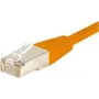 EXERTIS CONNECT Cat6 F/UTP tīkla kabelis, oranžs, 3,0 m, ar slaidu aizsargātu savienotāju 234130
