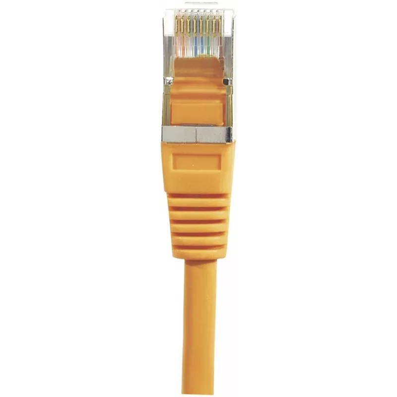 EXERTIS CONNECT Cat6 F/UTP tīkla kabelis, oranžs, 3,0 m, ar slaidu aizsargātu savienotāju 234130