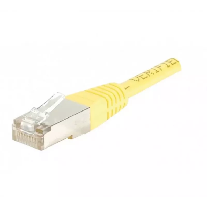 EXERTIS CONNECT Cat.5e F/UTP tīkla komutācijas kabelis, RJ45, dzeltens, 1.0 m 847151