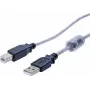 EXERTIS CONNECT USB 2.0 kabelis, USB-A male uz USB-B male, 2,0 m, melns 532535