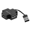 Exertis Connect 021111 USB 2.0 centrmezgls - 4 portu, melns