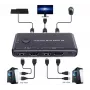 Exertis Connect Mini KVM Switch, 2 portu, HDMI / USB (060182)