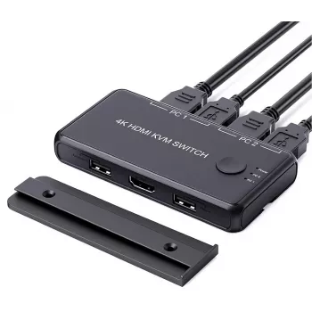 Exertis Connect Mini KVM Switch, 2 portu, HDMI / USB (060182)
