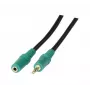 EXERTIS CONNECT 3,5 mm stereo audio pagarinājuma kabelis M/F 3,0 m melns 108865