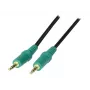 TECLINE Audio kabelis, 3,5 mm stereo jack vīrišķais uz vīrišķo, 5,0 m, melns 108897