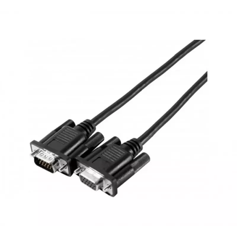 EXERTIS CONNECT SVGA monitora kabelis Eco, 15-pin HD D-Sub tēviņš uz mātīti, 3,0 m, melns - budžeta monitora kabelis standarta lietojumiem (117810)