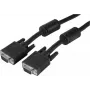 EXERTIS CONNECT SVGA monitora kabelis, 15-pin HD D-Sub tēviņš uz tēviņu, 1,0 m, melns, augstas kvalitātes (119700)