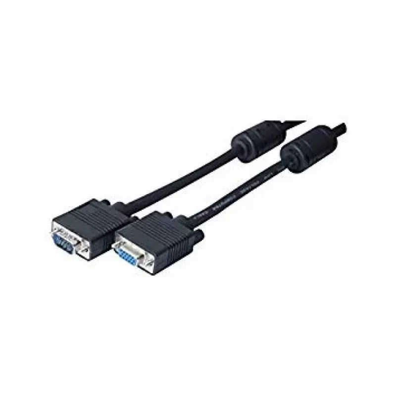 EXERTIS CONNECT SVGA monitora kabelis, 15-pin HD D-Sub vīrišķais uz sievišķo, 2,0 m, melns 119800