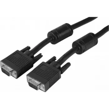 EXERTIS CONNECT SVGA monitora kabelis, 15-pin HD D-Sub male to male, 15 m, melns 119750