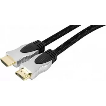 EXERTIS CONNECT High Speed HDMI kabelis ar Ethernet, zelta pārklājums, pīts, 1,5 m, melns 127899