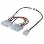 EXERTIS CONNECT Molex uz 3-Pin ventilatora barošanas adaptera kabelis 15cm (EXC146851)