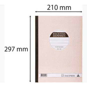 Le Dauphin Manifold Recettes-Dépenses, 297 x 210 mm, dupli (1502D) - 1 bloks