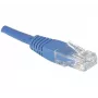 EXERTIS CONNECT CAT.6 U/UTP komutācijas kabelis, 1,5 m, zils, RJ45, aizsargāta fiksācijas mēlīte 246740