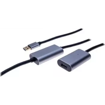 EXERTIS CONNECT aktīvais USB 3.0 pagarinājuma kabelis 10m, USB-A tēviņš uz USB-A mātīte, 5Gbps, melns 149264