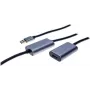 EXERTIS CONNECT aktīvais USB 3.0 pagarinājuma kabelis 10m, USB-A tēviņš uz USB-A mātīte, 5Gbps, melns 149264