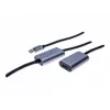 EXERTIS CONNECT aktīvais USB 3.0 pagarinājuma kabelis 10m, USB-A tēviņš uz USB-A mātīte, 5Gbps, melns 149264