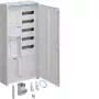 Hager ZB32SEQ15A komplekts skaitītāja un sadales skapis, 1 eHZ skaitītāja lauks, 5 rindu sadales lauks, iebūvēts APZ, virsmas/iegremdēts montāža, tērauds, balts
