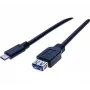 EXERTIS CONNECT USB-C uz USB-A adaptera kabelis, 50 cm, melns 150319