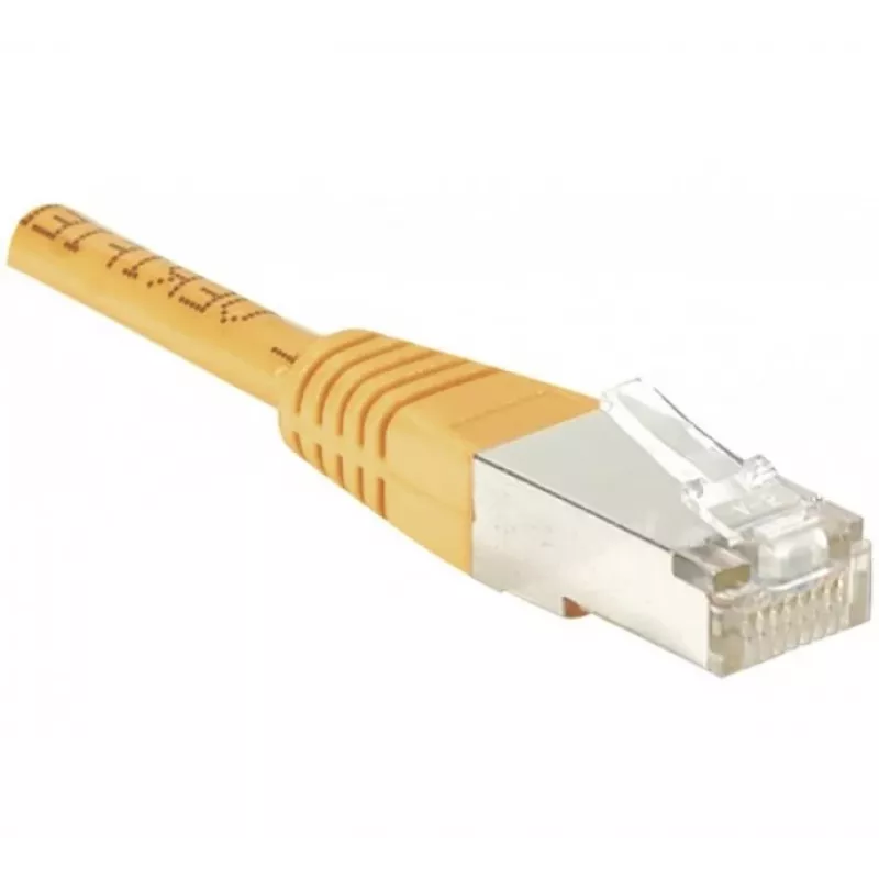 EXERTIS CONNECT CAT.6 F/UTP komutācijas kabelis, oranžs, 0,5 m, plāns snagless 234100