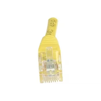 EXERTIS CONNECT Cat6 U/UTP komutācijas kabelis, RJ45, dzeltens, 1,5 m, ar snagless aizsardzību EXC245740