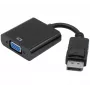 Exertis Connect DisplayPort 1.2 uz VGA adapteris ar stereo audio, aktīvs, DisplayPort male uz VGA female, melns (127370)