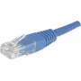 EXERTIS CONNECT CAT.6 U/UTP neekranēts vara komutācijas kabelis, zils, 15,0 m, RJ45 ar fiksatora aizsardzību 246761