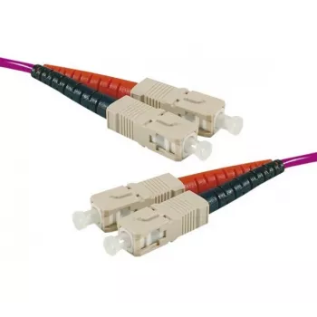 Exertis Connect OM4 optiskās šķiedras komutācijas kabelis, SC Duplex uz SC Duplex, UPC, 20 m, 50/125 µm, HD, 2 mm 392818