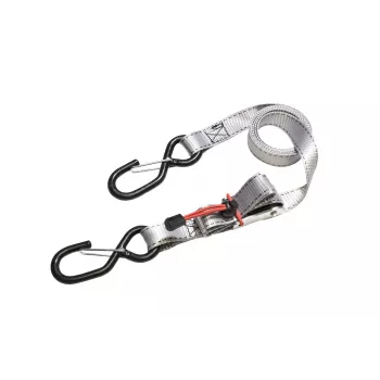 Master Lock kravas savilcējsiksnas ar sprūdratu un S-veida āķiem, 1,8 m x 25 mm, 4 gab. (3062EURDAT)